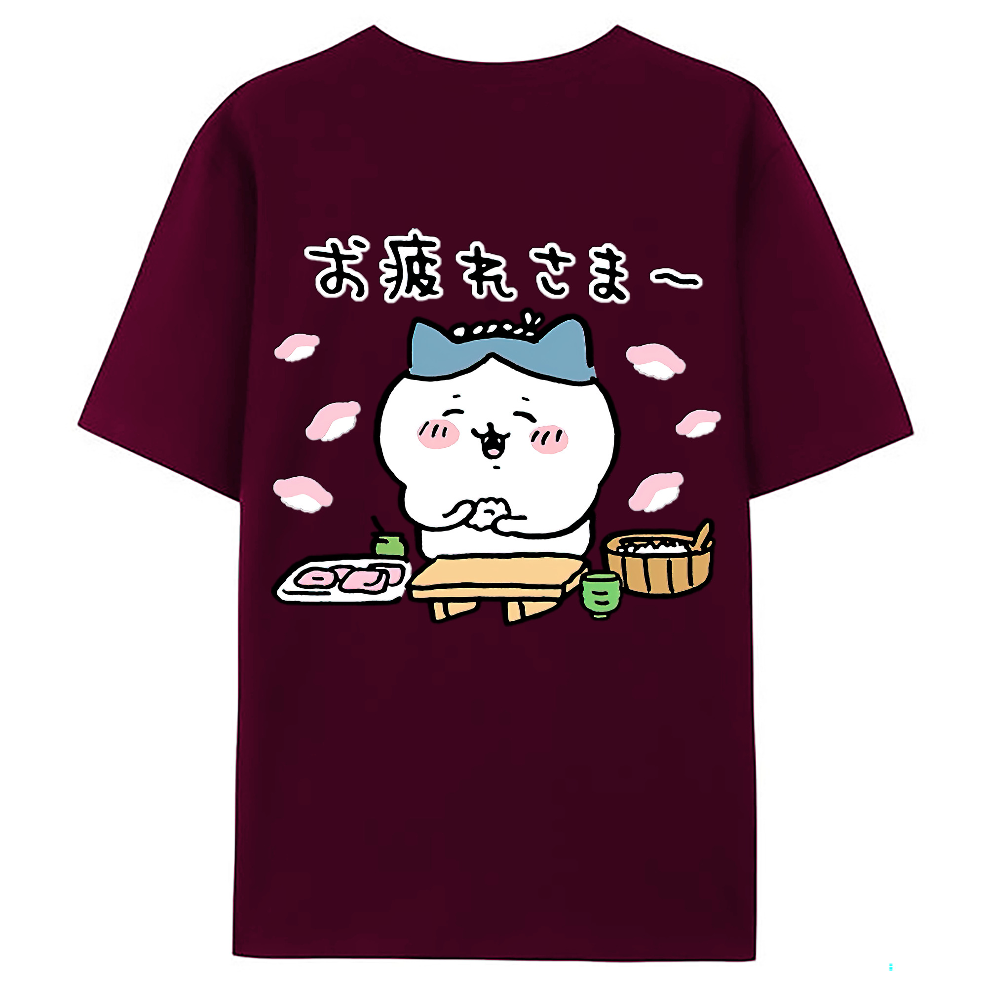 （画像用） ちいかわ ハチワレ Chii-kawa hachiware レディース半袖Tシャツ(バックプリント)